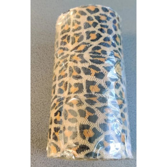 Leopard SWAZI CANDLE Handmade In Africa Decorative 3.5x7” Pillar Candle NOS - Picture 2 of 12